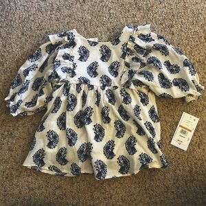 White & Blue Bonnie Jean Toddler Shirt